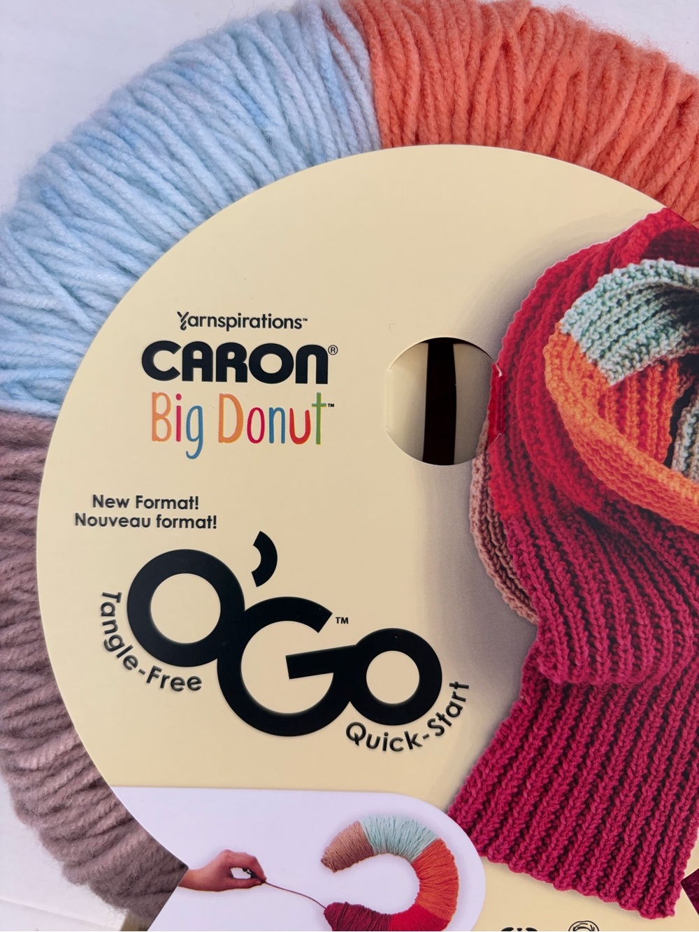 Caron Big Donut O'Go Yarn in Spiced Ginger Knit Crochet Yarnspirations 9.9oz